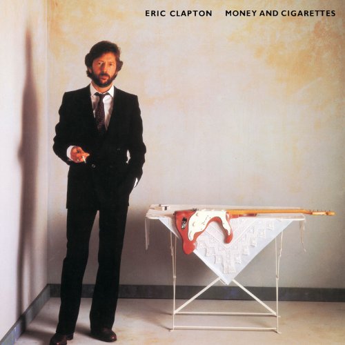 Eric Clapton album cover featuring a man in a black suit holding a cigarette.