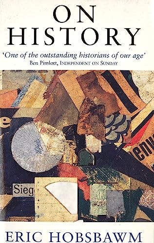 Book cover for "On History" by Eric Hobsbawm with abstract art.