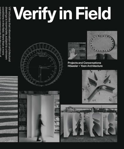 Book cover with architectural drawings, models, and a blurred figure.