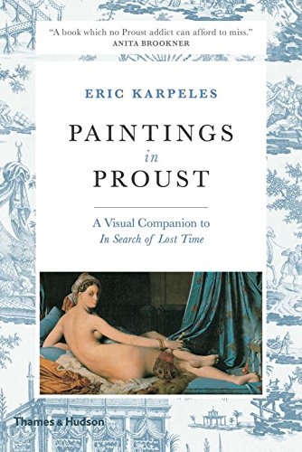 Book cover featuring paintings and text: "Paintings in Proust.