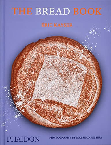Cookbook cover featuring a round loaf of bread dusted with flour.