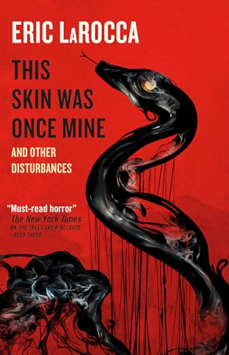 Red book cover with a black snake and dripping, smoky shapes.