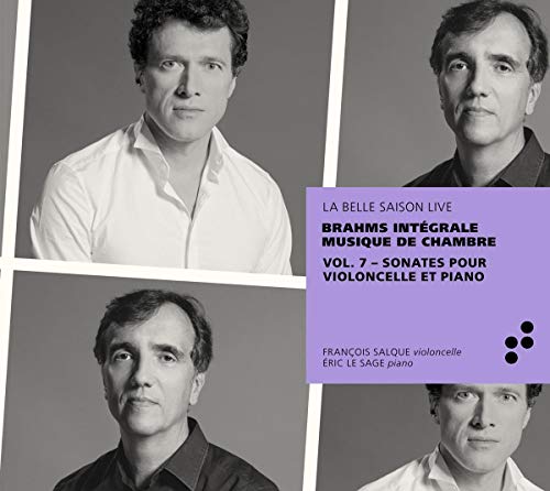 "CD cover featuring four black-and-white portraits of men and a purple text box."