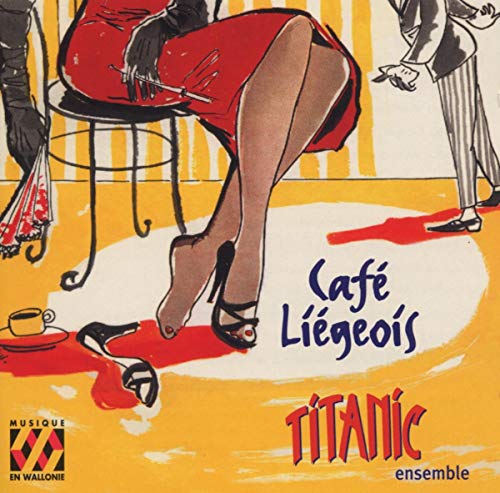 Vintage-style CD cover depicting a dancer and a man in a cafe.