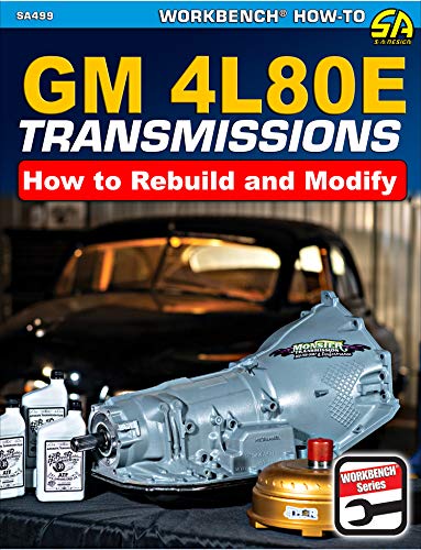 Book cover featuring a silver GM 4L80E transmission and automotive tools.