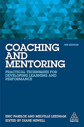 Book cover: "Coaching and Mentoring," 4th edition, blue and teal design.