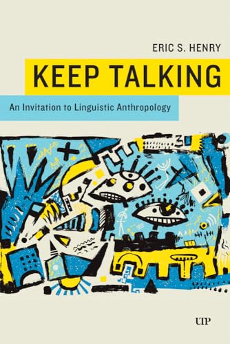 Book cover: "Keep Talking," with abstract blue and yellow artwork.