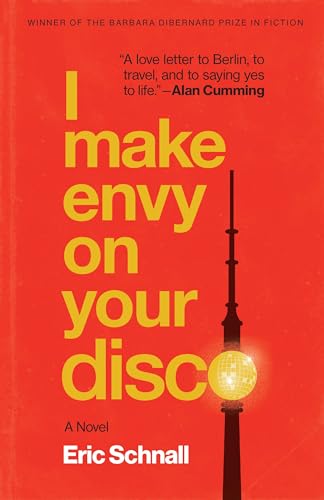 Red book cover with yellow title text and a Berlin TV tower image.