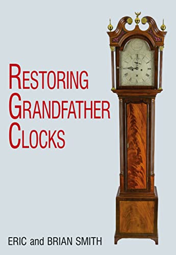 Book cover featuring a tall, antique grandfather clock with a white face.