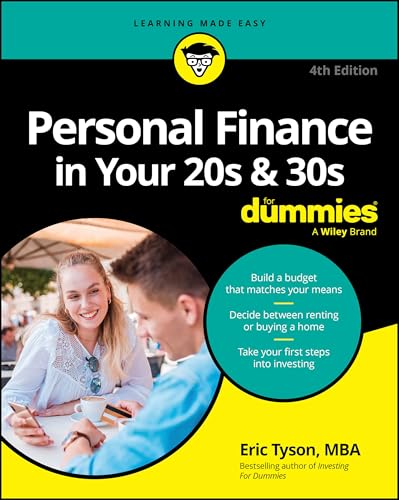 Book cover: "Personal Finance in Your 20s & 30s For Dummies," 4th edition.