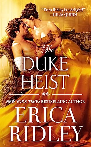 Romance novel cover featuring a couple embracing on a gold couch.