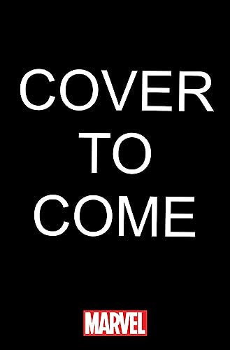 Black book cover with white text reading "COVER TO COME" and Marvel logo.