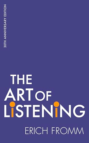 Book cover: “The Art Of Listening” by Erich Fromm, with orange accents.