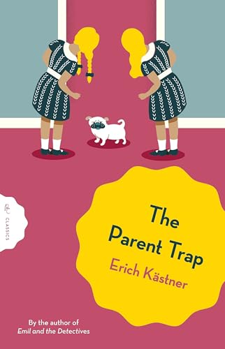 Book cover: two girls with braided hair and a small pug.