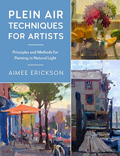 Book cover with paintings of flowers, a cafe, and a harbor scene.