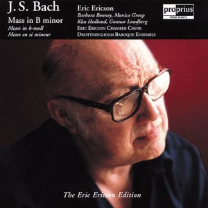 CD cover featuring a portrait of Eric Ericson for Bach's Mass in B minor.