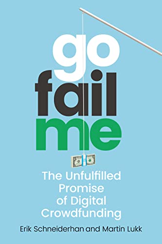 Book cover: "go fail me" in large white and green text, money illustration.
