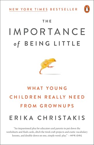 Book cover for The Importance of Being Little with a yellow chick illustration.