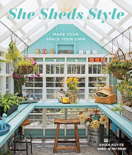 Book cover featuring a bright, plant-filled greenhouse workspace.