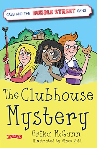 Book cover: three children investigating with a magnifying glass.