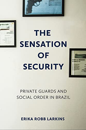 Book cover with title "The Sensation of Security" and gun illustrations.