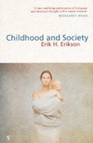 Book cover of Childhood and Society by Erik H. Erikson featuring a mother and child.