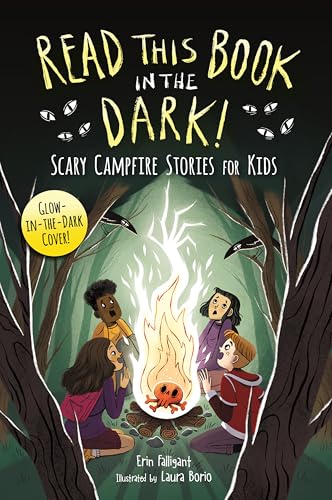 Book cover: children around a campfire with a glowing skull.