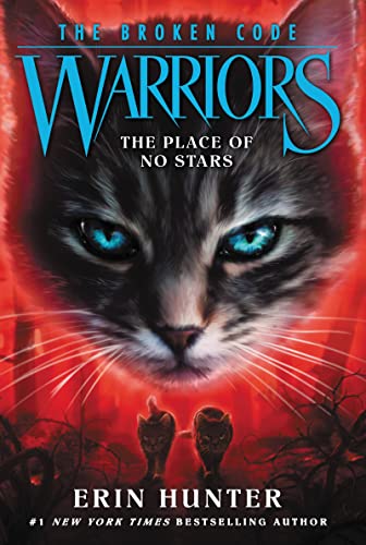 Book cover featuring a close-up of a gray cat’s intense blue eyes.