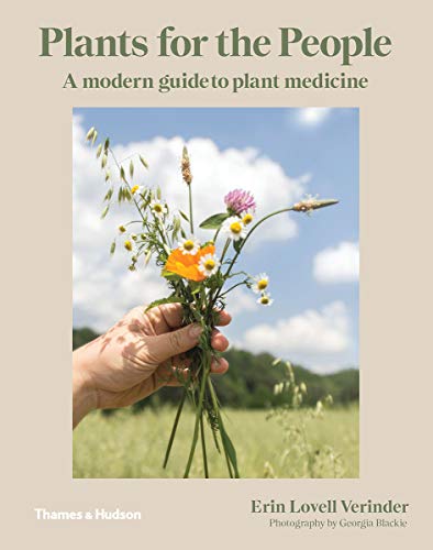 Book cover with wildflowers held in a hand against a landscape.
