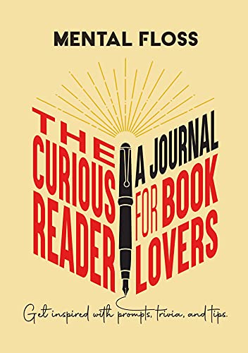 Journal cover with red text, a fountain pen, and sunburst graphic.