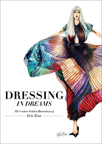 Book cover featuring a colorful, flowing fashion illustration of a woman.
