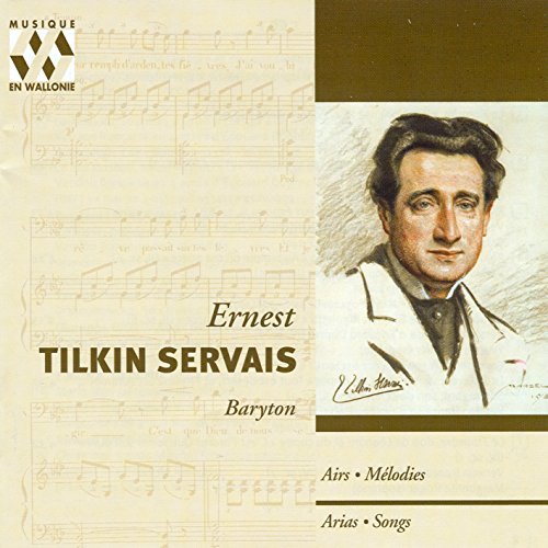 CD cover featuring a portrait of Ernest Tilkin-Servais, a bariton singer.