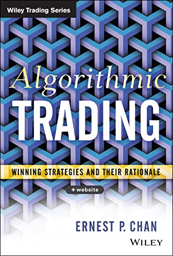 Book cover: "Algorithmic Trading" by Ernest P. Chan, with blue geometric design.