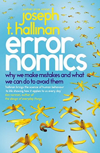 Book cover: "Errornomics" with yellow text and scattered banana peels.