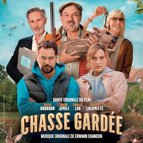 CD cover for "Chasse Gardée" featuring a group with a pig and rabbits.