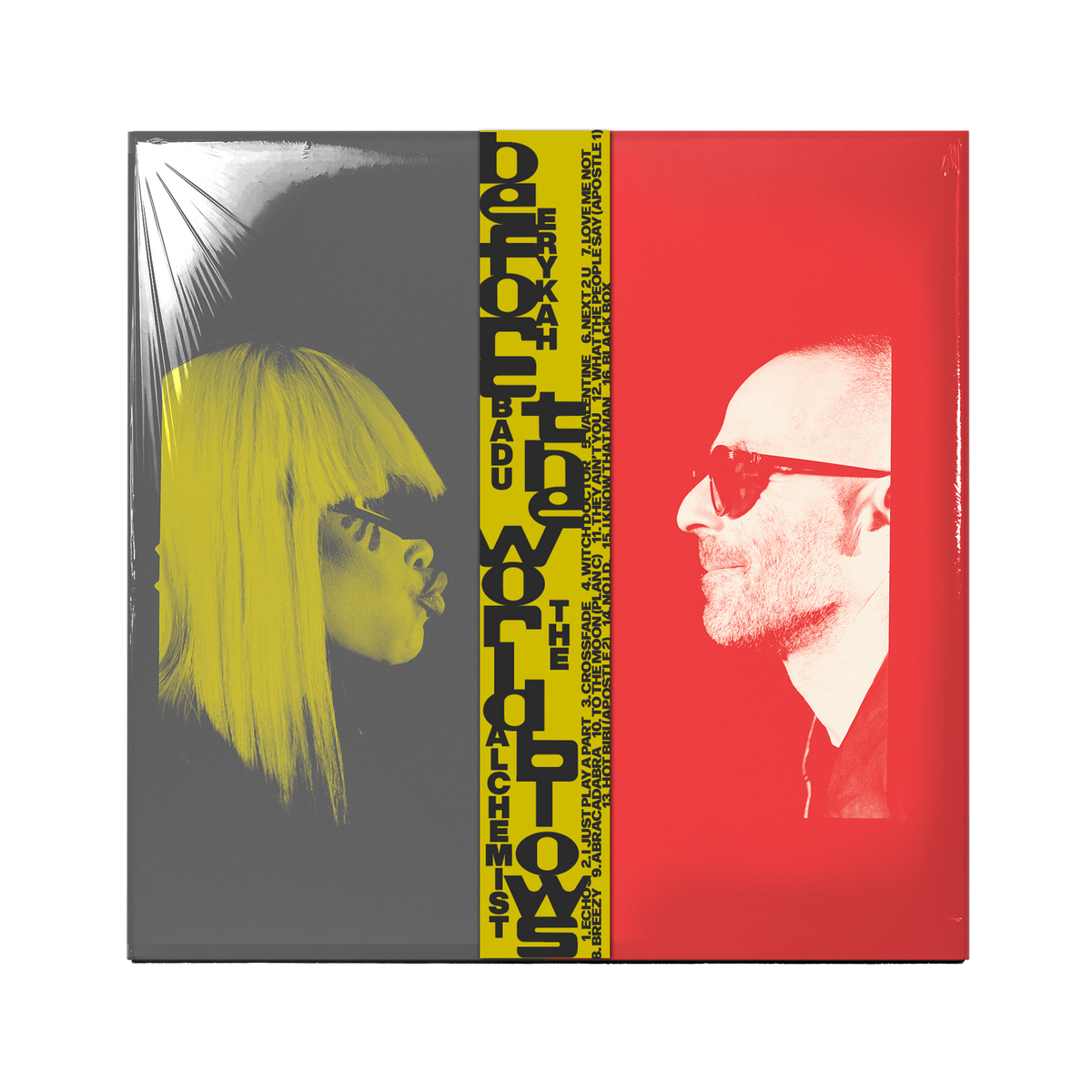 CD cover for Erykah Badu’s “Before the World Blows” with two portraits.