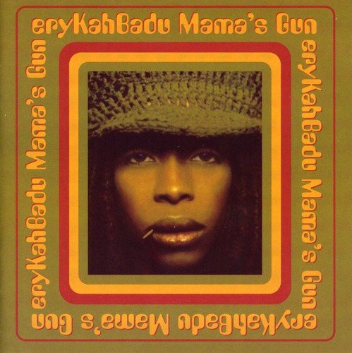 CD cover for Erykah Badu’s “Mama’s Gun” featuring a portrait of the artist.