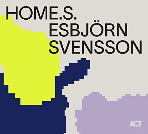Esbjörn Svensson’s “Home.S.” album cover with abstract yellow, blue, and purple blocks.