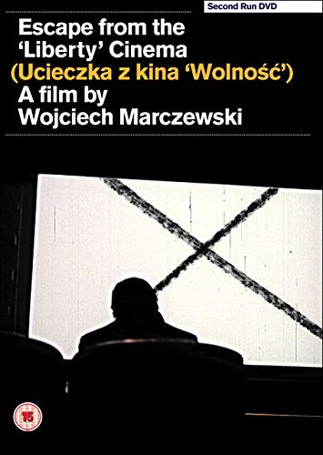 DVD cover for “Escape From The Liberty Cinema” featuring a silhouetted figure.