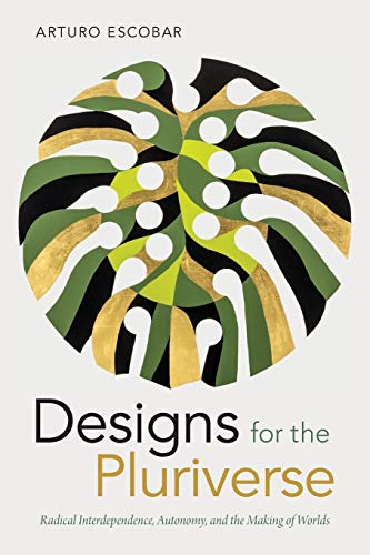 Book cover with a stylized green and gold leaf illustration on a white background.