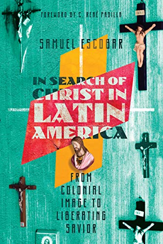 Book cover with images of Jesus and crosses, titled “In Search of Christ...”