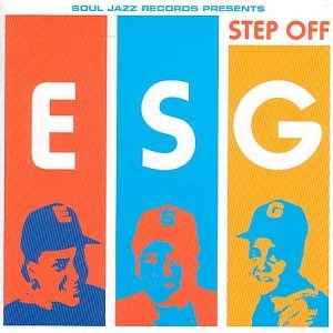 CD cover for ESG’s “Step Off” with bold lettering and portraits.