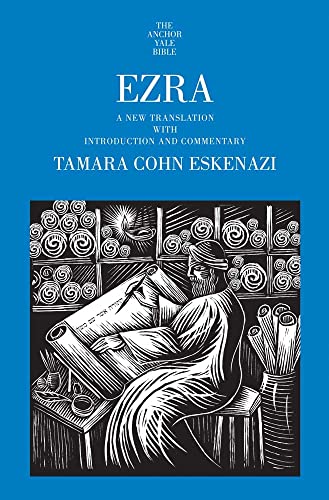 Book cover for “Ezra” featuring a scholar reading a scroll.