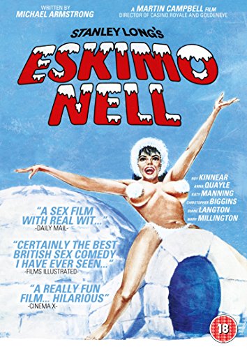 DVD cover for "Eskimo Nell" featuring a woman in a snowy scene.
