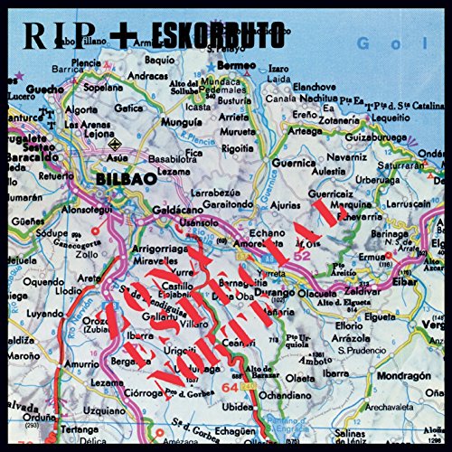 Vinyl record cover for Eskorbuto/RIP, featuring a map of northern Spain.