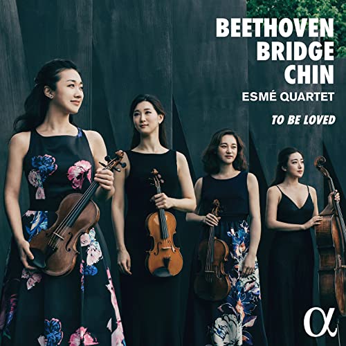 Four women with string instruments, album cover for Esme Quartet.
