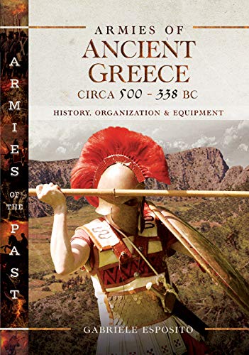 Book cover depicting a Greek hoplite in helmet and armor.