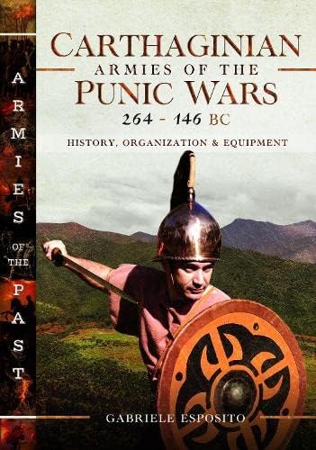 Book cover depicting a Carthaginian soldier with helmet and shield.