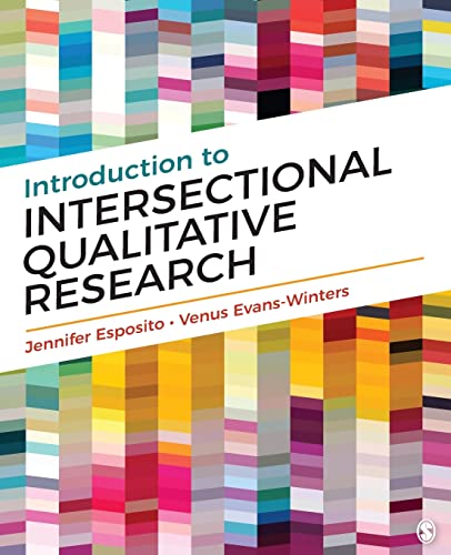 Book cover: "Introduction to Intersectional Qualitative Research" with colorful stripes.