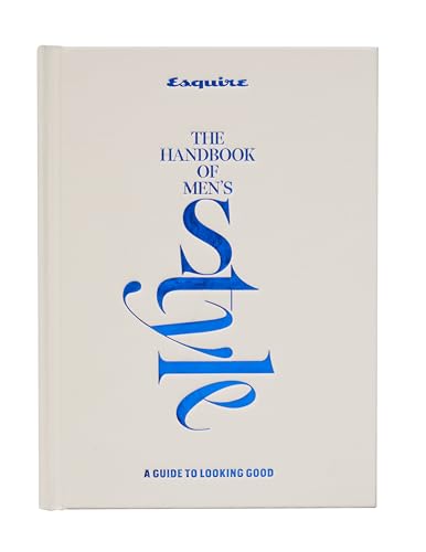 Esquire The Handbook of Men's Style book cover with blue text on cream background.
